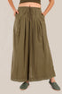 Embroidered fully lined wide leg pants